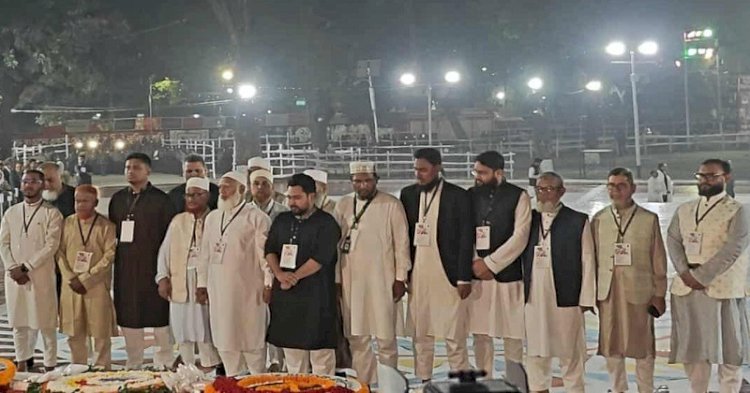 শহীদ মিনারে প্রথমবার জামায়াতের শ্রদ্ধা