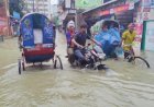 মেঘালয়ের ঢল ও টানা বৃষ্টিতে সিলেটে বন্যার শঙ্কা, পানির নিচে সাদাপাথর