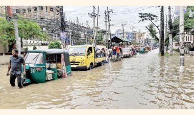 টানা বৃষ্টি ও পাহাড়ি ঢলে সিলেটে বাড়ছে নদীর পানি, বন্যার শঙ্কায় চার জেলা